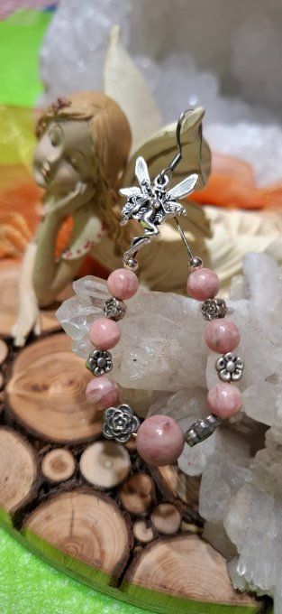 Fée romantique rhodonite