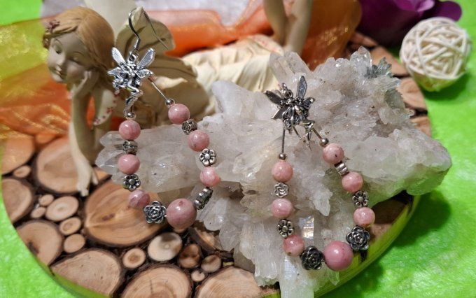 Fée romantique rhodonite