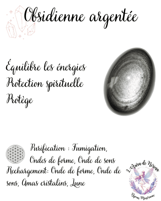 Obsidienne argenté 