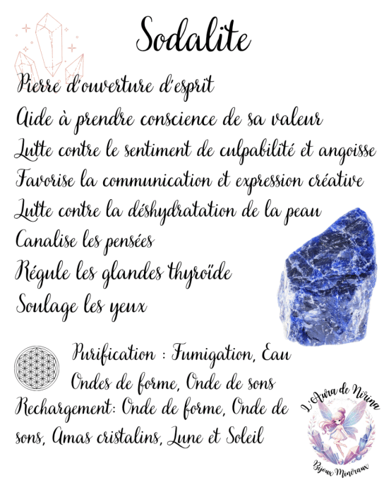 Pierre roulée Sodalite 