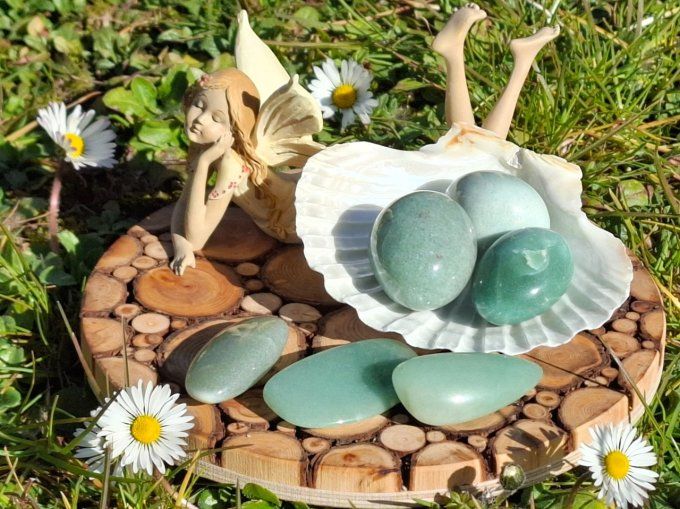 Pierre roulée Aventurine verte 