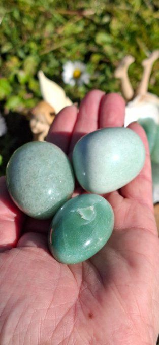 Pierre roulée Aventurine verte 