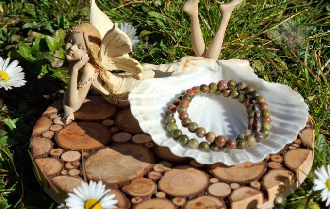 Bracelet Unakite 6mm