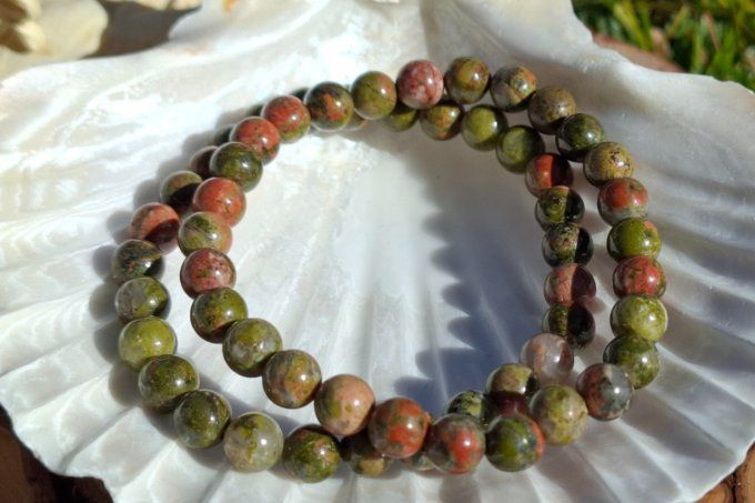 Bracelet Unakite 6mm