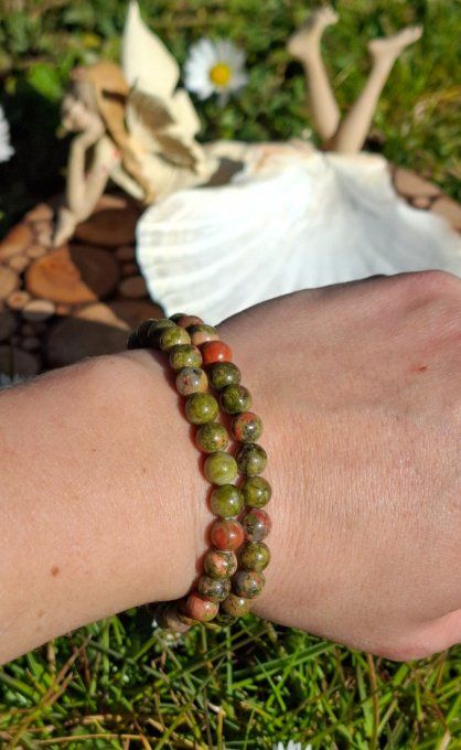 Bracelet Unakite 6mm