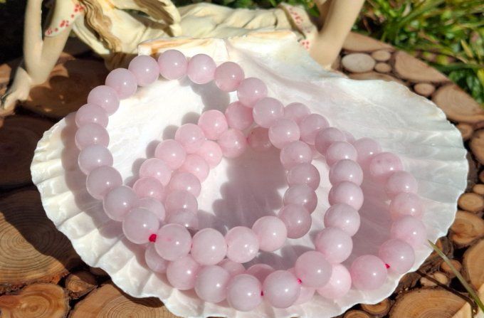 Bracelet Quartz Rose 8mm