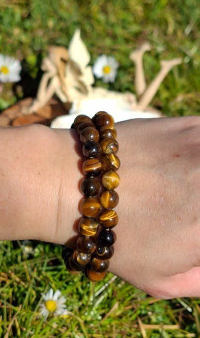 Bracelet Oeil de Tigre 8mm