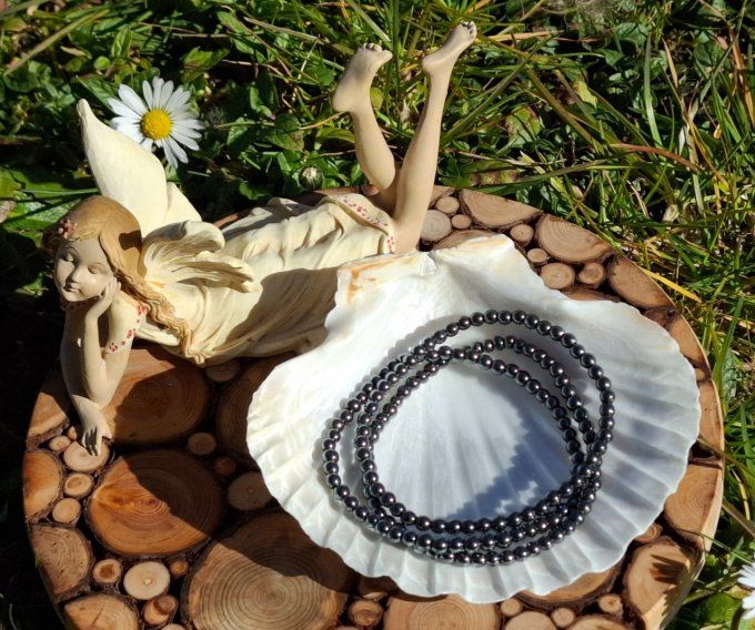 Bracelet Hématite 4mm