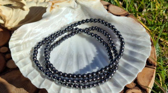 Bracelet Hématite 4mm