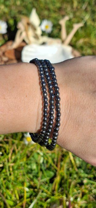 Bracelet Hématite 4mm