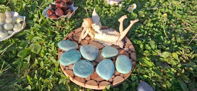 Pierre plate Amazonite