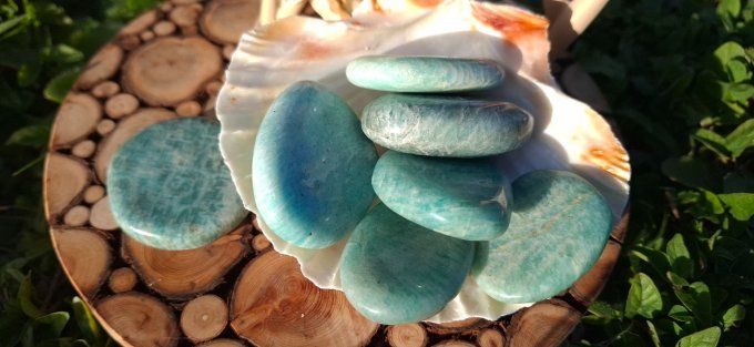 Pierre plate Amazonite