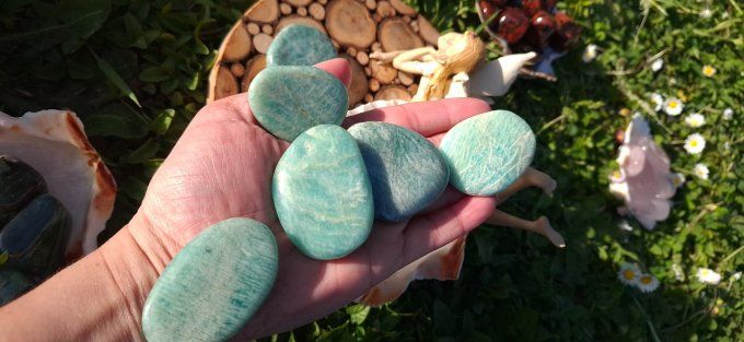 Pierre plate Amazonite