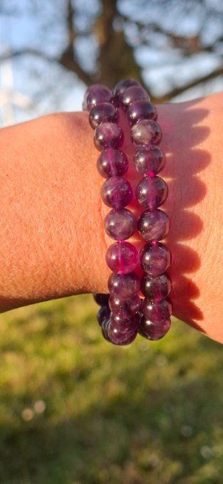 Bracelet Améthyste 8mm