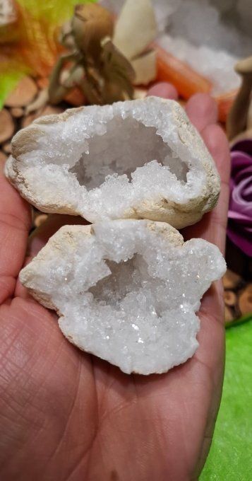 Mini Géode Cristal de Roche n°3