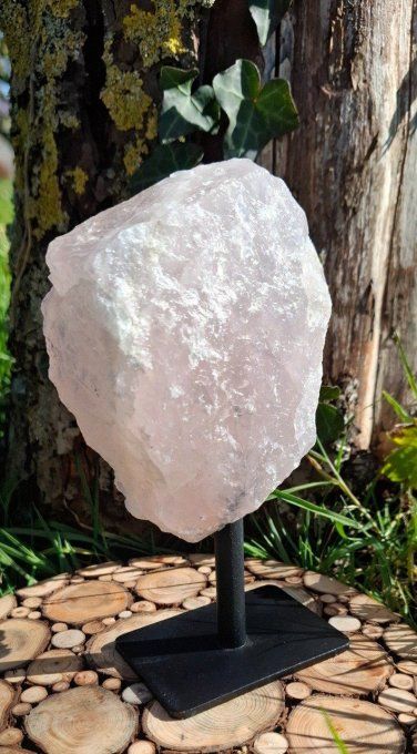 Quartz Rose sur pied