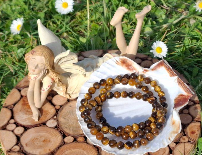 Bracelet Oeil de tigre 6mm