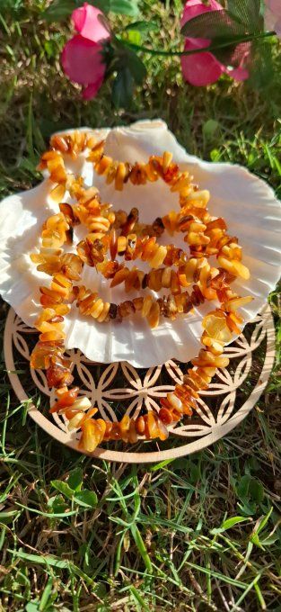 Bracelet baroque en Ambre Baltique