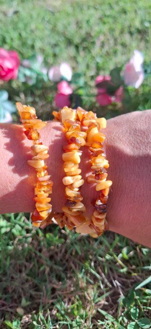 Bracelet baroque en Ambre Baltique