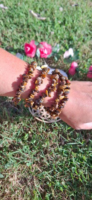 Bracelet baroque Oeil de tigre, retour à l'envoyeur 