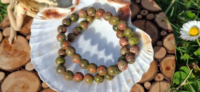 Bracelet Unakite 8mm