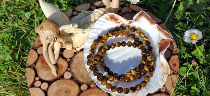 Bracelet Oeil de tigre 6mm