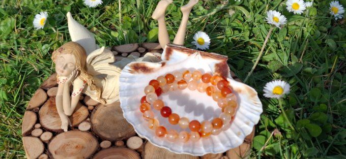 Bracelet Cornaline 8mm 