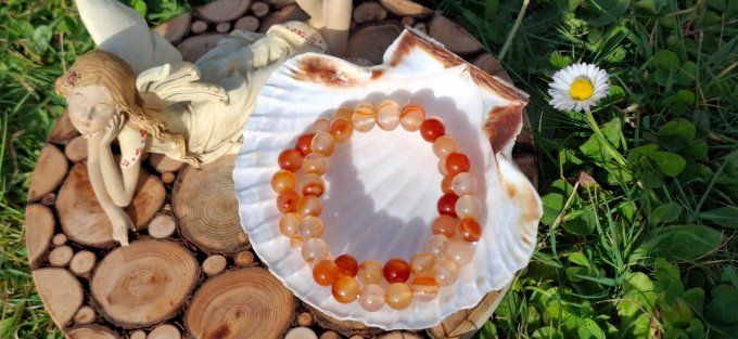 Bracelet Cornaline 8mm 