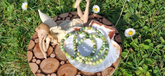 Bracelet Chrysoprase citron 6mm